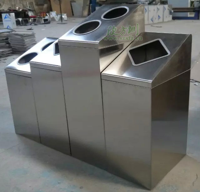 江西南昌商場不銹鋼分類環(huán)?；厥胀靶婪桔诠S生產(chǎn)圖