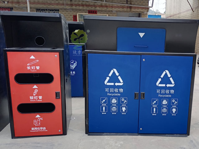 深圳2020新款垃圾分類投放點(diǎn)生活垃圾收集容器